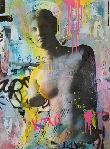 Print of Pop Art Nude Collage by Jim Hudek