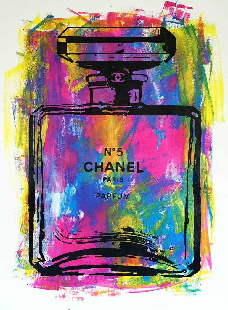 Purple and Pink Chanel Printmaking by Jim Hudek | Saatchi Art