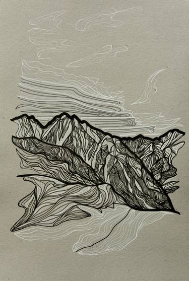 Original Landscape Drawings by Celina Prieto