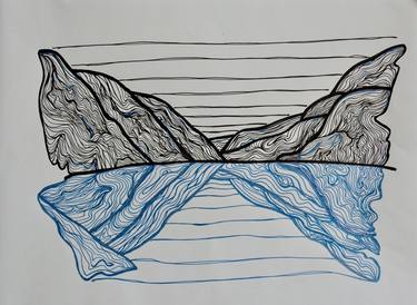 Original Landscape Drawings by Celina Prieto