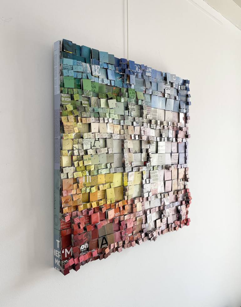 Original Abstract Collage by Paola Bazz