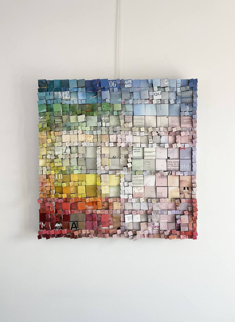 Original Abstract Collage by Paola Bazz