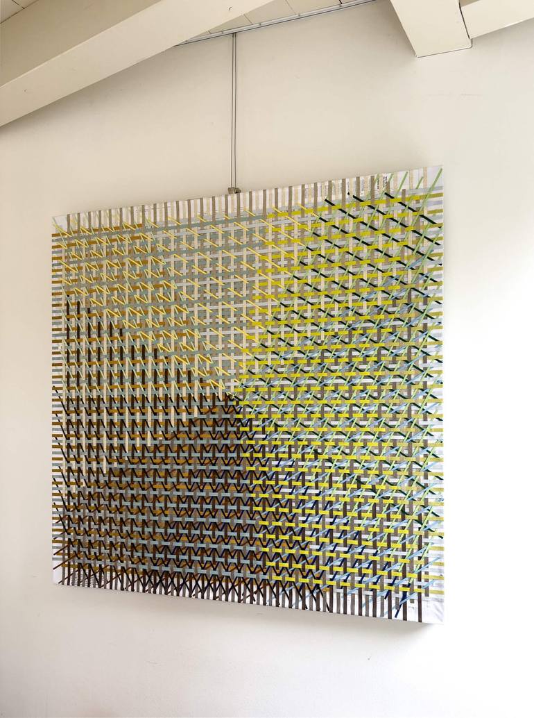 Original Geometric Abstract Sculpture by Paola Bazz