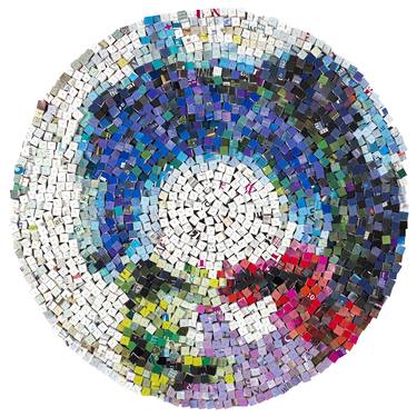 Saatchi Art Artist Paola Bazz; Printmaking, “laughing round - 110x110 -  limited edition of 30” #art