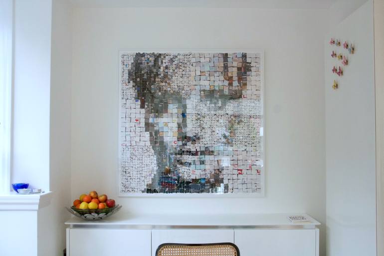 Original Abstract Women Printmaking by Paola Bazz