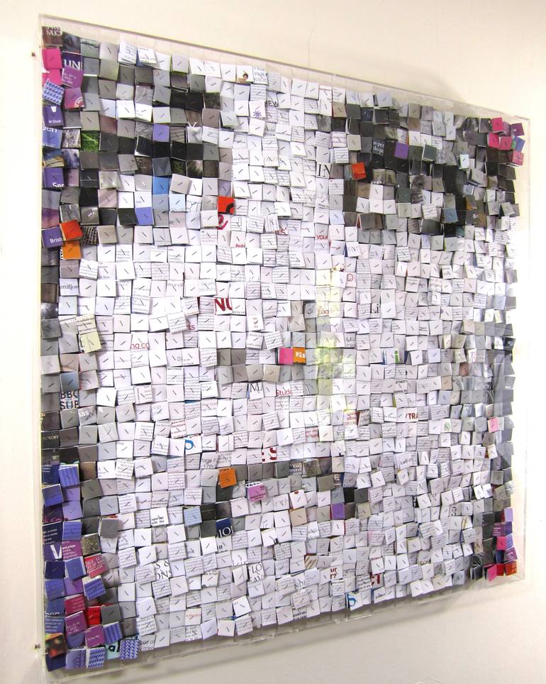 Original Abstract Pop Culture/Celebrity Collage by Paola Bazz