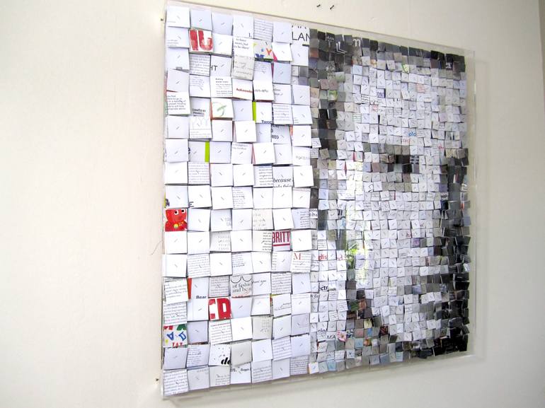 Original Abstract Pop Culture/Celebrity Collage by Paola Bazz