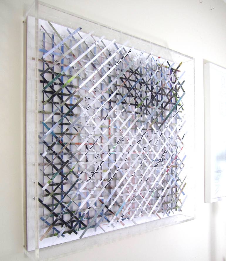 Original Abstract Language Sculpture by Paola Bazz