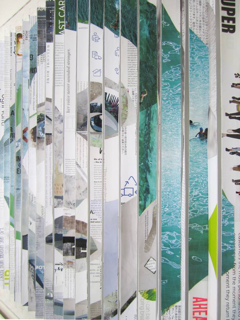 Original Abstract Pop Culture/Celebrity Collage by Paola Bazz