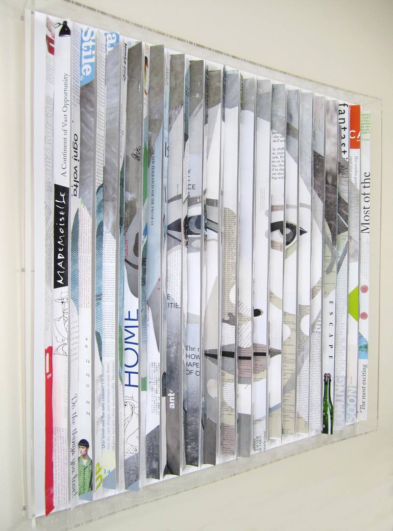 Original Abstract Pop Culture/Celebrity Collage by Paola Bazz