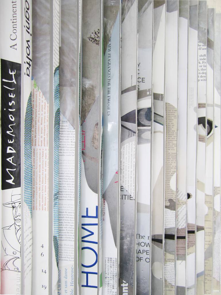 Original Abstract Pop Culture/Celebrity Collage by Paola Bazz