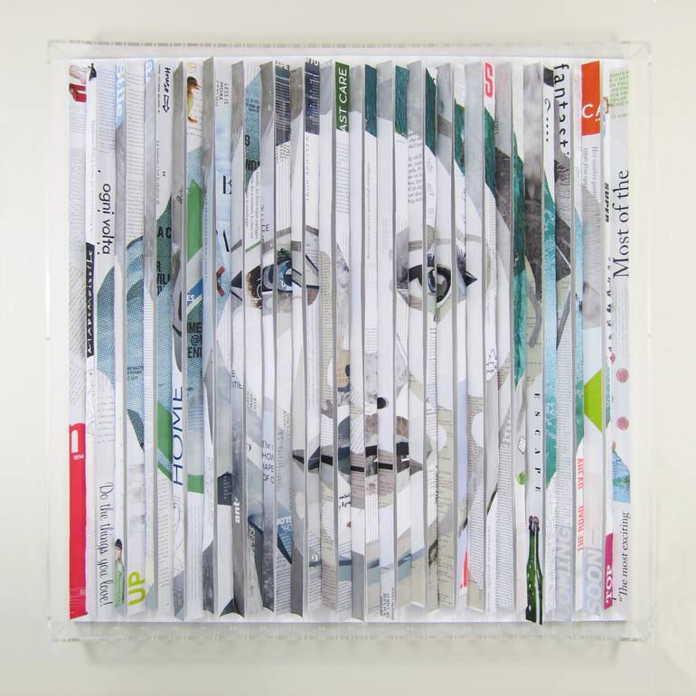Original Abstract Pop Culture/Celebrity Collage by Paola Bazz