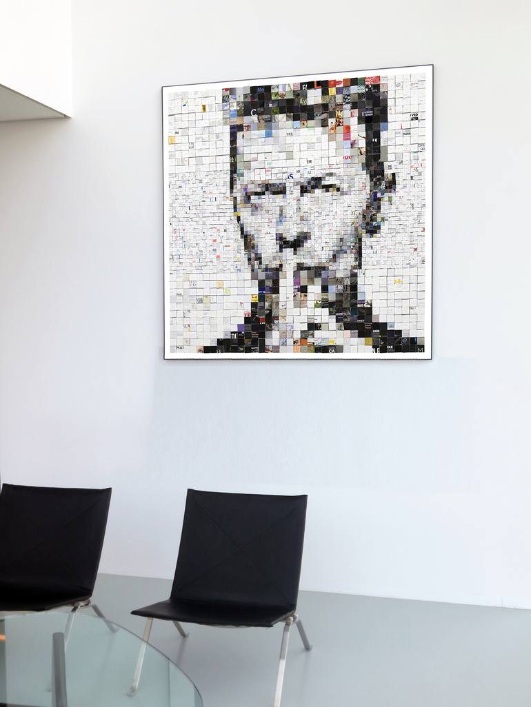 Original Abstract Pop Culture/Celebrity Printmaking by Paola Bazz