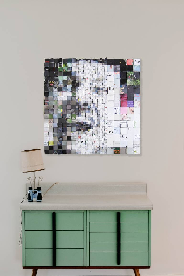 Original Abstract Celebrity Collage by Paola Bazz