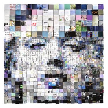 Original Abstract Celebrity Printmaking by Paola Bazz