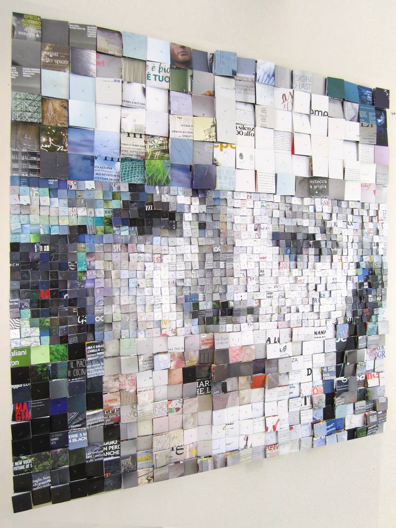 Original Abstract Celebrity Collage by Paola Bazz