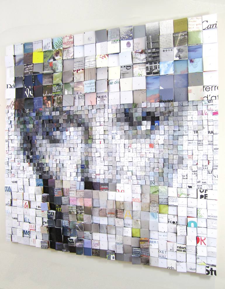 Original Abstract Pop Culture/Celebrity Collage by Paola Bazz