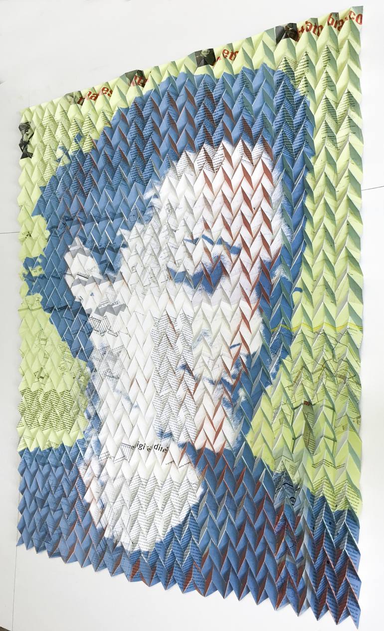 Original Abstract Pop Culture/Celebrity Printmaking by Paola Bazz
