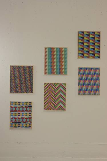 Original Geometric Paintings by Duygu Boulouednine