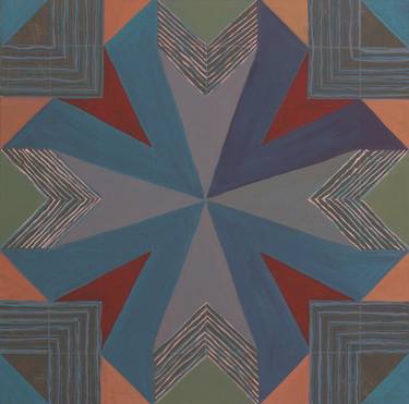 Original Abstract Geometric Paintings by Duygu Boulouednine
