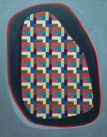 Original Geometric Paintings by Duygu Boulouednine