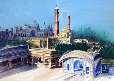 Print of Fine Art Architecture Paintings by Saqib Akhtar