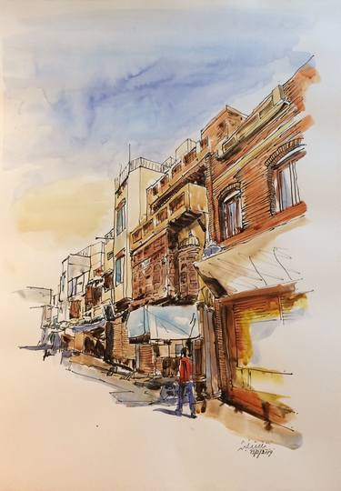 Original Cities Paintings by Saqib Akhtar