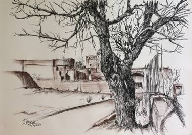 Print of Landscape Drawings by Saqib Akhtar