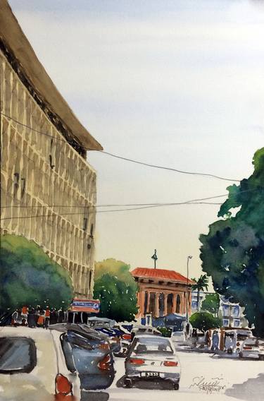 Print of Impressionism Architecture Paintings by Saqib Akhtar