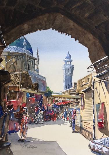 Print of Expressionism Architecture Paintings by Saqib Akhtar