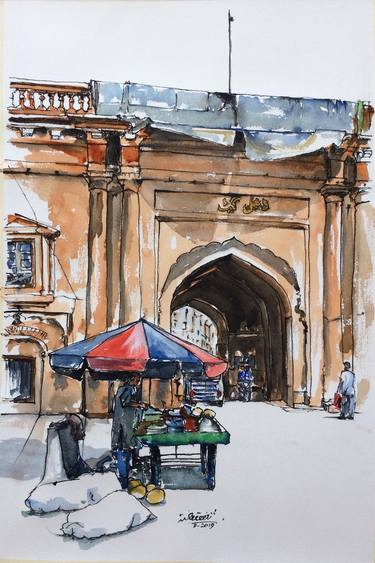 Delhi Gate: Old Lahore 17th. C. AD thumb