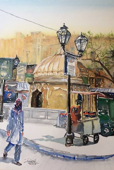 Print of Cities Paintings by Saqib Akhtar