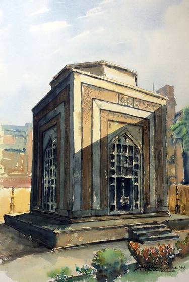 Original Expressionism Architecture Paintings by Saqib Akhtar