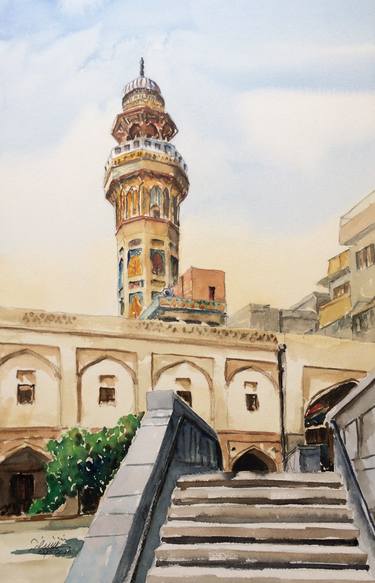 Print of Architecture Paintings by Saqib Akhtar