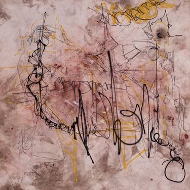 Print of Abstract Expressionism Calligraphy Paintings by De Santis