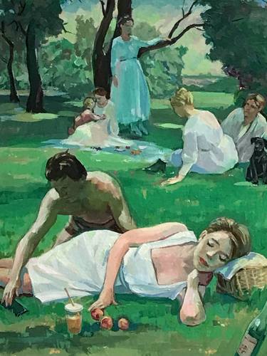 People in the Context of Grass / white dress thumb