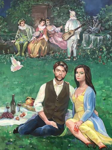 Original Contemporary People Painting by Atsushi Ohashi