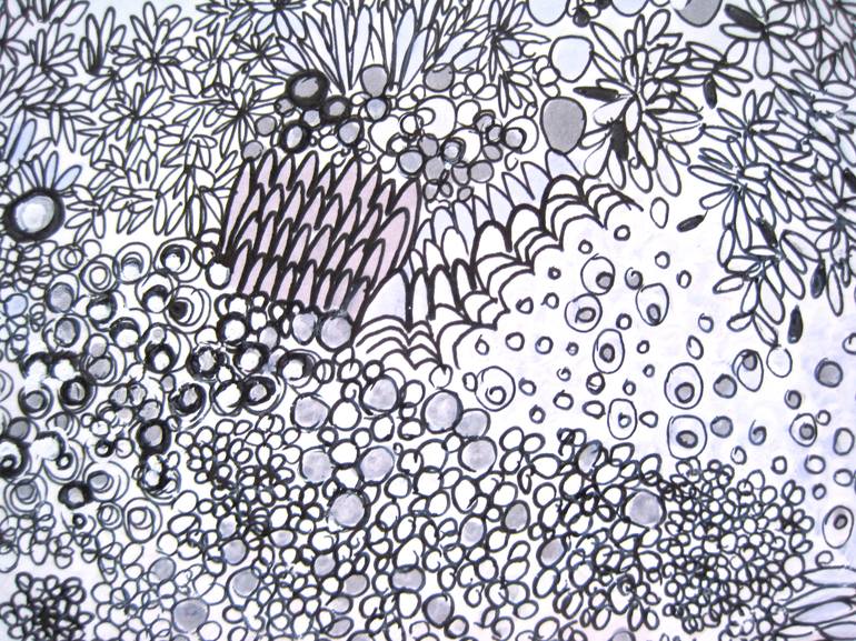 Original Abstract Drawing by Rebecca Jacoby