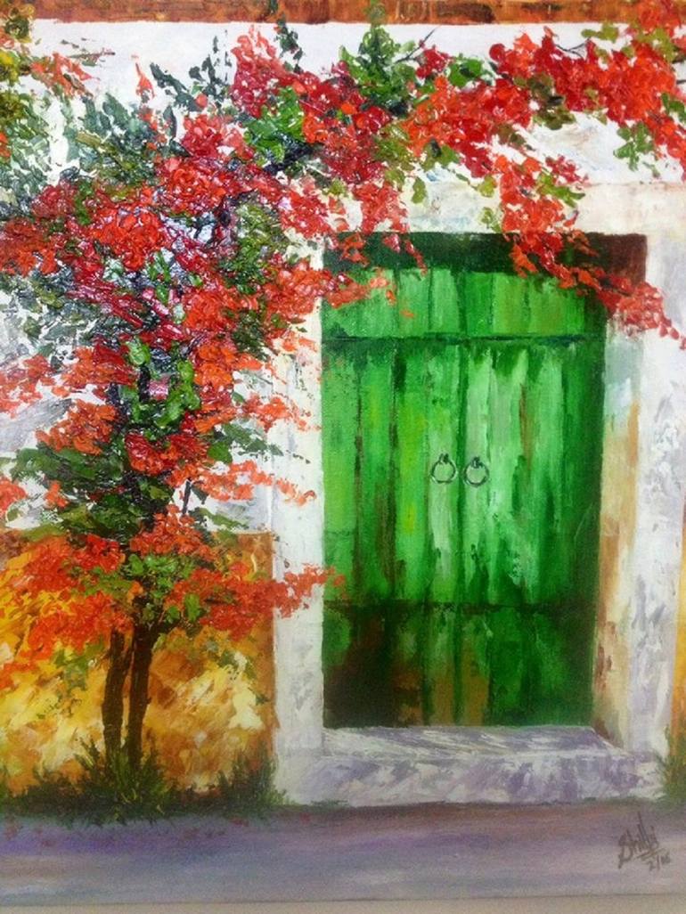 Original Impressionism Floral Painting by Shilpi Singh Patel