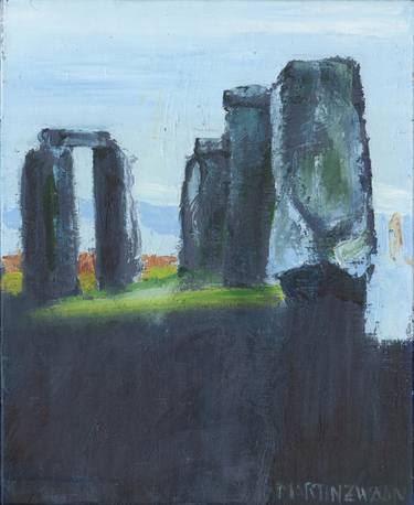 Original Fine Art Architecture Painting by Martin De Zwaan