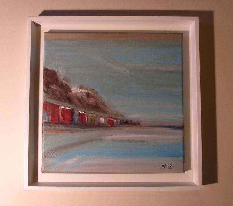 Original Expressionism Beach Painting by Martin De Zwaan