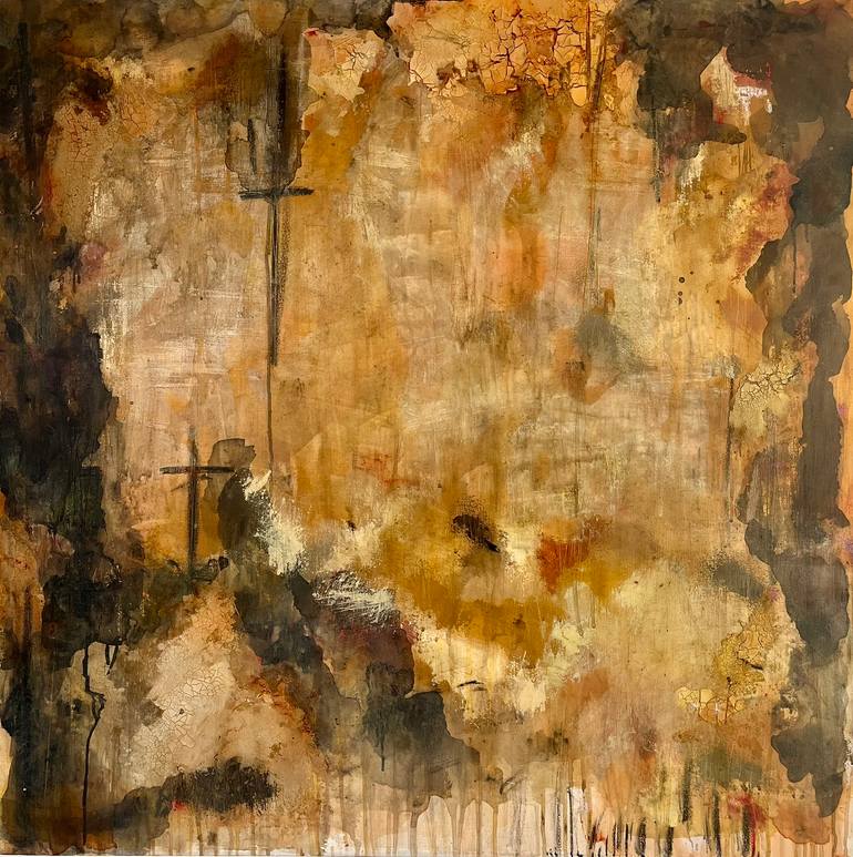 Original Abstract Expressionism Abstract Painting by Vicki Disney