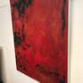 Emotions raging , bubbling under the surface , touching grief and fury all in the same moment . 
Our emotions move us to places that we aren't always comfortable in .
Raging is a bold  textured painting defining rage . An under lying emotion .
