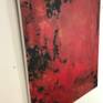 Emotions raging , bubbling under the surface , touching grief and fury all in the same moment . 
Our emotions move us to places that we aren't always comfortable in .
Raging is a bold  textured painting defining rage . An under lying emotion .