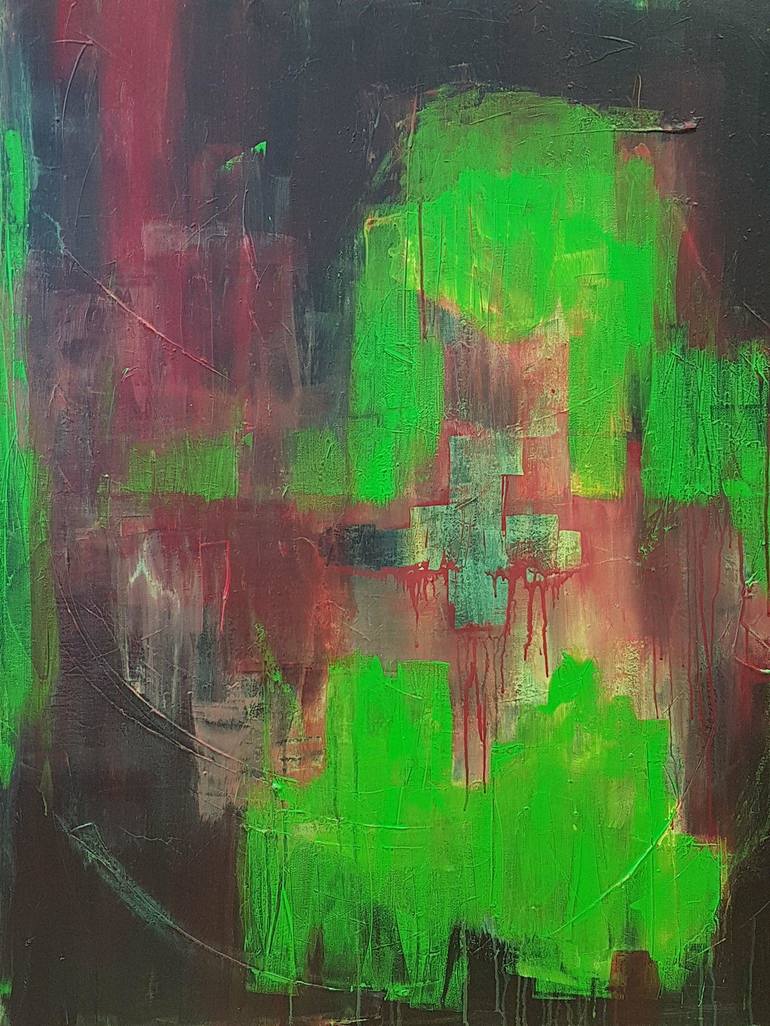 Original Abstract Painting by Petra Mattes