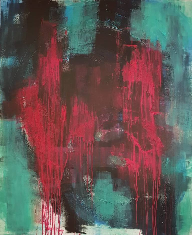 Original Abstract Painting by Petra Mattes