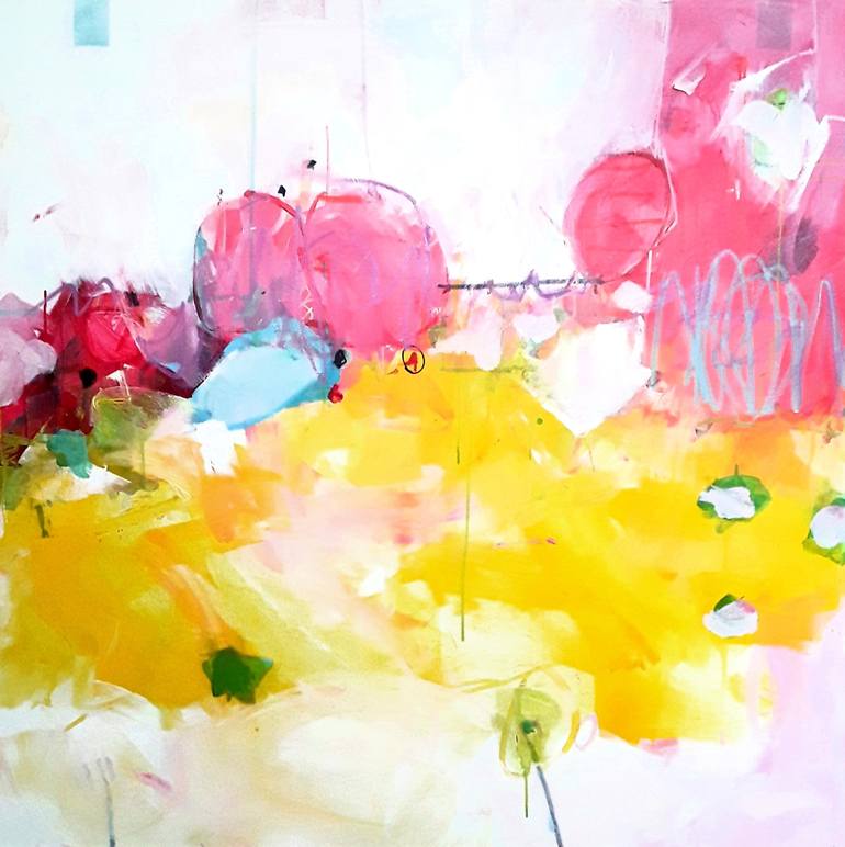 Original Abstract Painting by Nadine De Klerk Wolters | Abstract Art on Canvas | la vie est belle 2