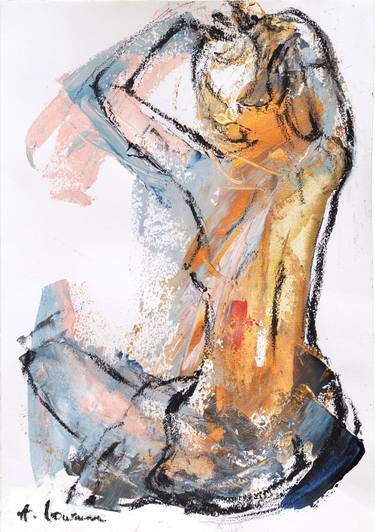 Original Figurative Abstract Paintings by Ashka Lowman