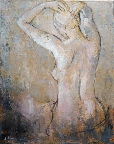 Print of Abstract Expressionism Nude Paintings by Ashka Lowman