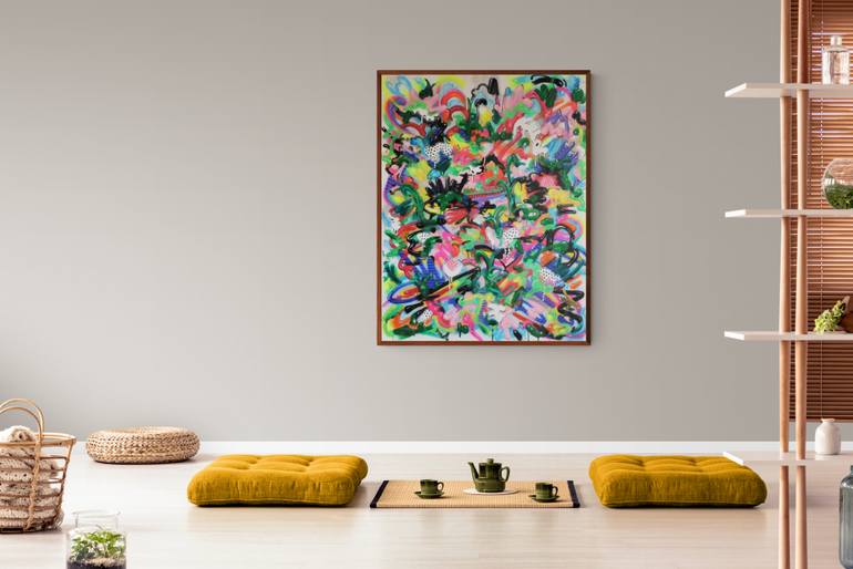 Original Street Art Abstract Painting by Eduardo Escobar